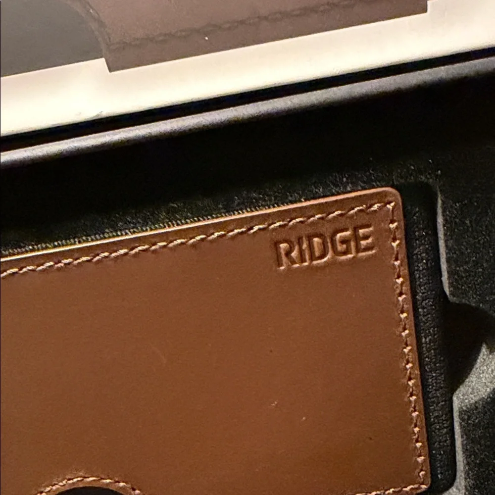 Ridge Brown Leather Biflex Wallet